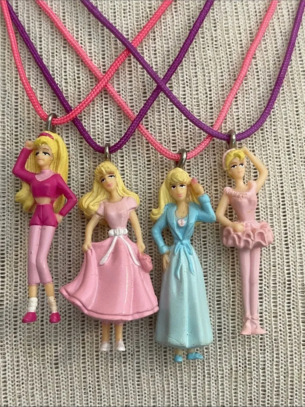 Tara Toys Barbie Party Favors 2000 Figurine Pendants or Necklaces Birthday